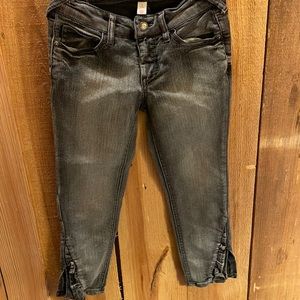 Super cute black/gray jeans with fun details